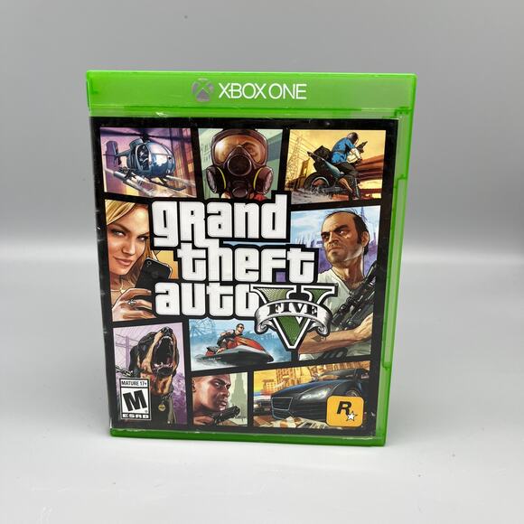 GTA V‎ Grand Theft Auto Five Microsoft XBOX One Video Game Rockstar - Picture 1 of 6
